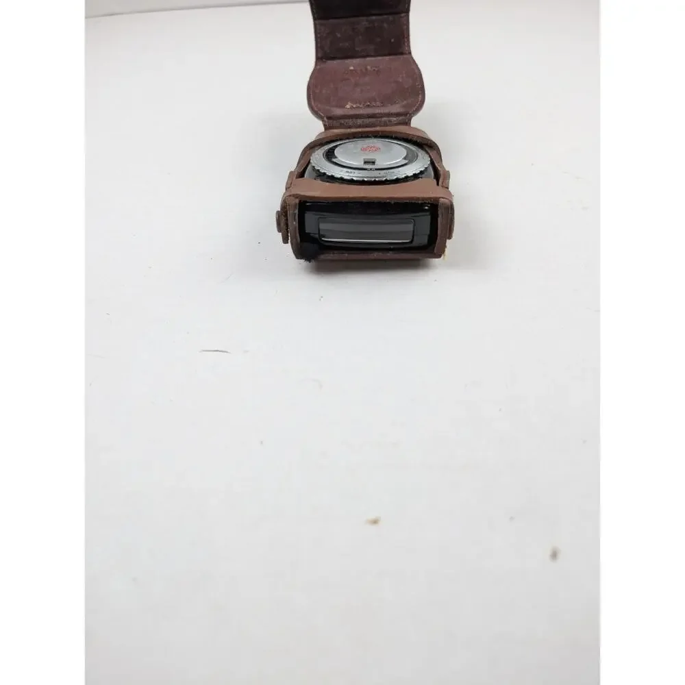 Vintage GE Light Meter Exposure Meter w/ Leather Case Untested Camera
